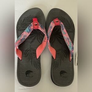 Island Surf‎ Foam Flip Flops Sandals Womens Size 10 Tropical Shoes Thong Slides